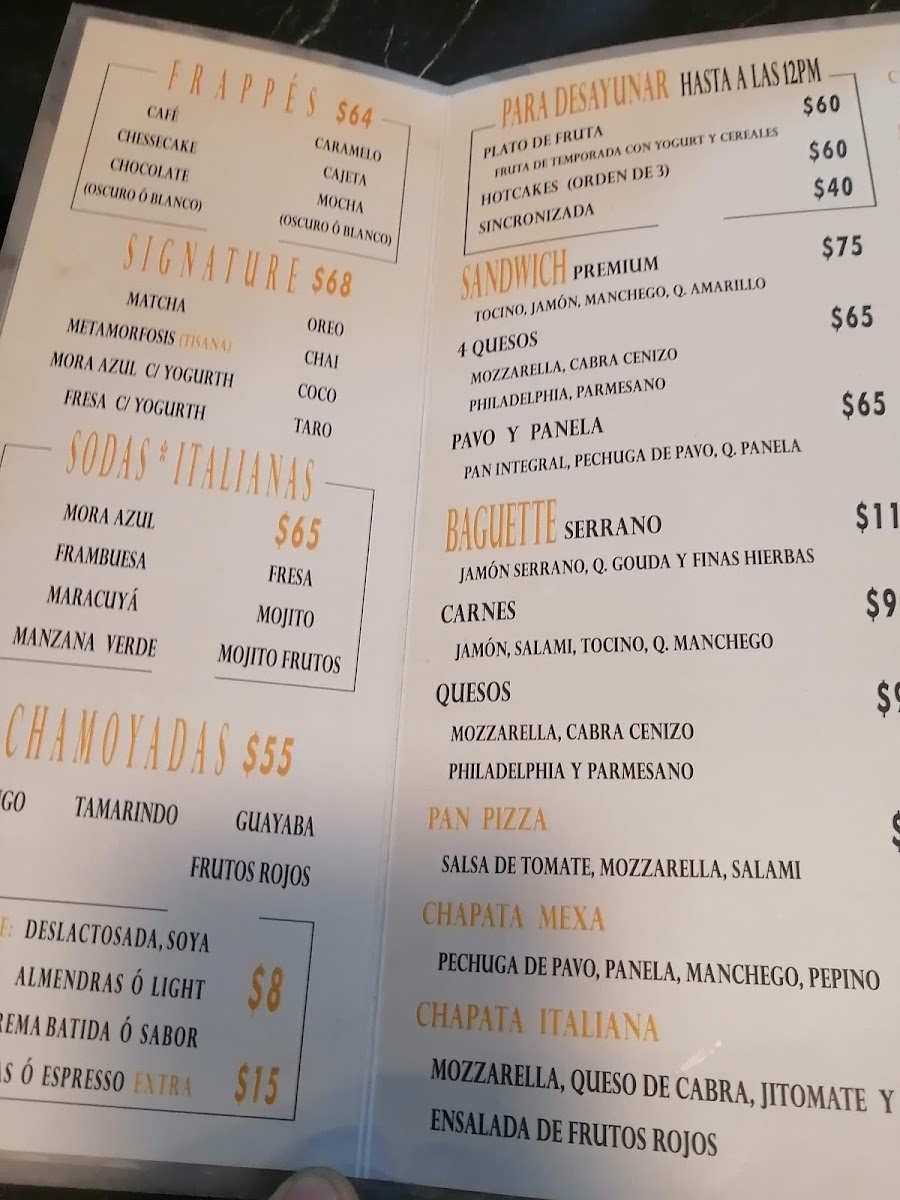 Mi Bendito Café Av Texcoco Menu - Image 6